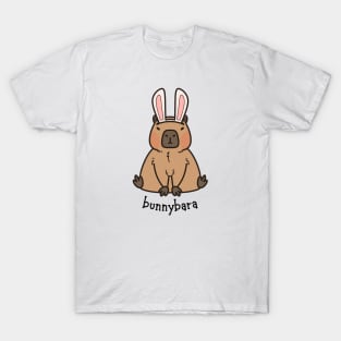 Bunnybara Capybara Rabbit T-Shirt